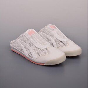 NWT Onitsuka Tiger Mexico 66 Sabot Half-Slip-On Shoes White